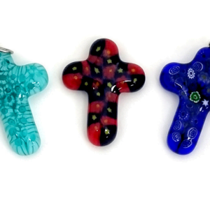 Millefiori Cross Pendant
